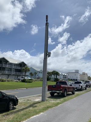 Small Cell on light pole.